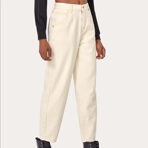 Shein cream jeans